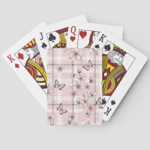 Elegant Butterfly Blossom (2) Playing Cards
