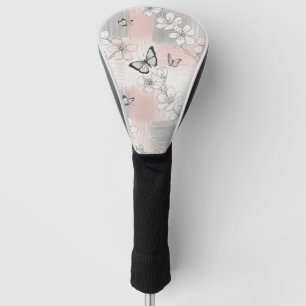Elegant Butterfly Blossom (3) Golf Head Cover