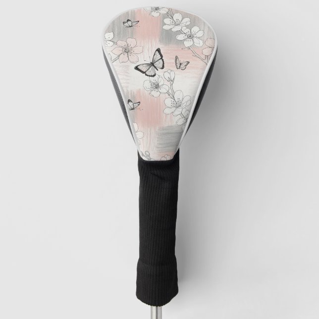 Elegant Butterfly Blossom (3) Golf Head Cover (Front)
