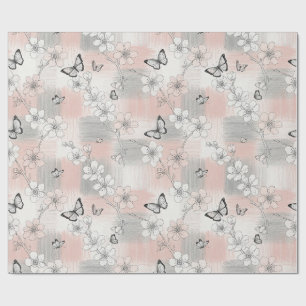 Elegant Butterfly Blossom (3) Wrapping Paper
