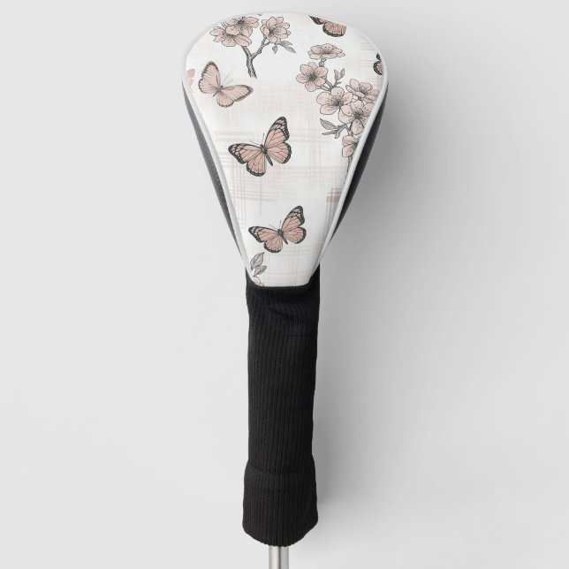 Elegant Butterfly Blossom (4) Golf Head Cover (Front)