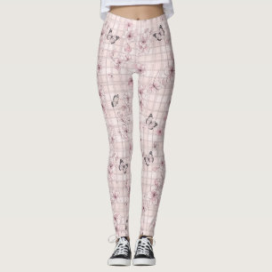 Elegant Butterfly Blossom (4) Leggings