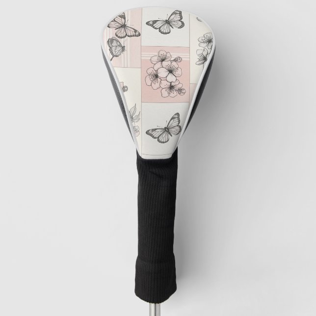 Elegant Butterfly Blossom (5) Golf Head Cover (Front)