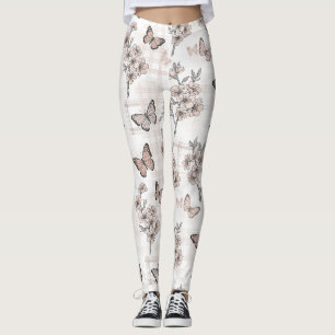 Elegant Butterfly Blossom (6) Leggings