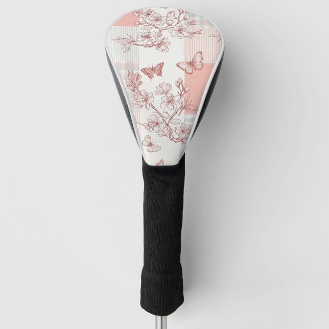 Elegant Butterfly Blossom (9) Golf Head Cover (Front)