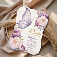Elegant Butterfly Blossom Baby Shower
