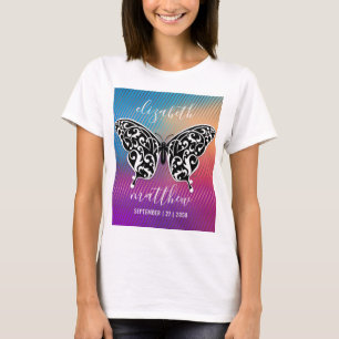 Elegant Butterfly Design with Amazing Sunset T-Shirt