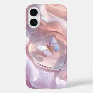 Elegant Butterfly Heart Mobile Case 