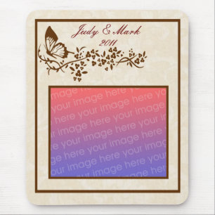 Elegant Butterfly Mouse Pad