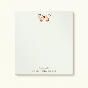 Elegant Butterfly Personalised  Notepad