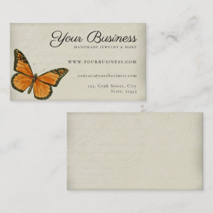 Elegant Butterfly Romantic Vintage Ephemera Busine Business Card