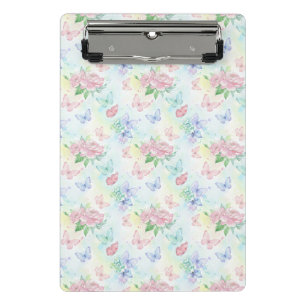 Elegant Butterfly Seamless Print Mini Clipboard