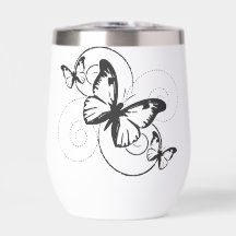 “Elegant Butterfly Water bottle**