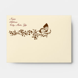 Elegant Butterfly Wedding Envelopes