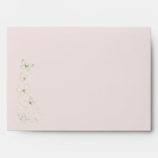 Elegant Butterlfy Kisses Baby Shower Envelope