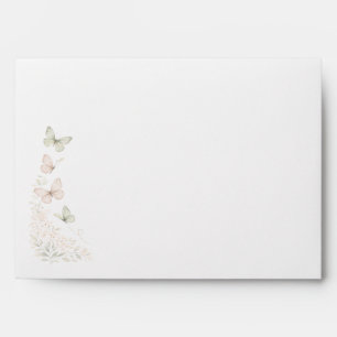 Elegant Butterlfy Kisses Baby Shower Envelope