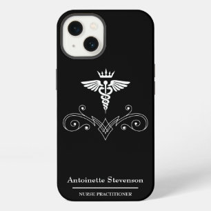 Elegant Caduceus Nurse Practitioner iPhone 13 Case
