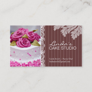 ELEGANT CAKE   BAKERY BUSINESS CARD