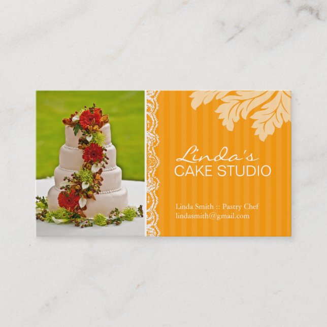 ELEGANT CAKE | BAKERY BUSINESS CARD (Front)
