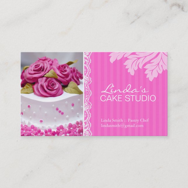 ELEGANT CAKE | BAKERY BUSINESS CARD (Front)