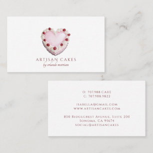 Elegant Cake Bakery  Business Card