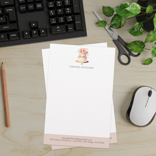 Elegant Cake Custom Letterhead (Creator Uploaded)