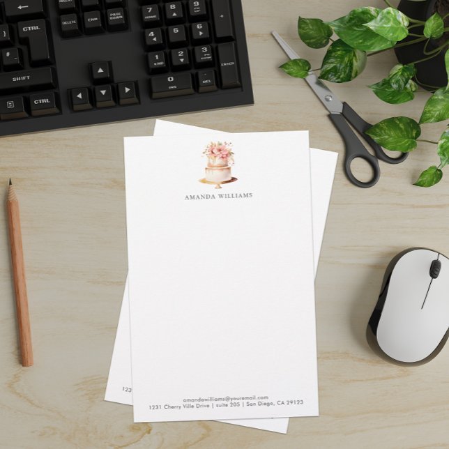 Elegant Cake Custom Letterhead (Creator Uploaded)