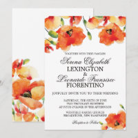 Elegant California Golden Poppy Summer Wedding