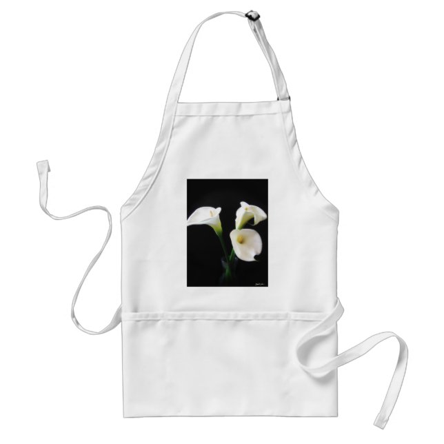 Elegant Calla Lily Flowers 12 Standard Apron (Front)