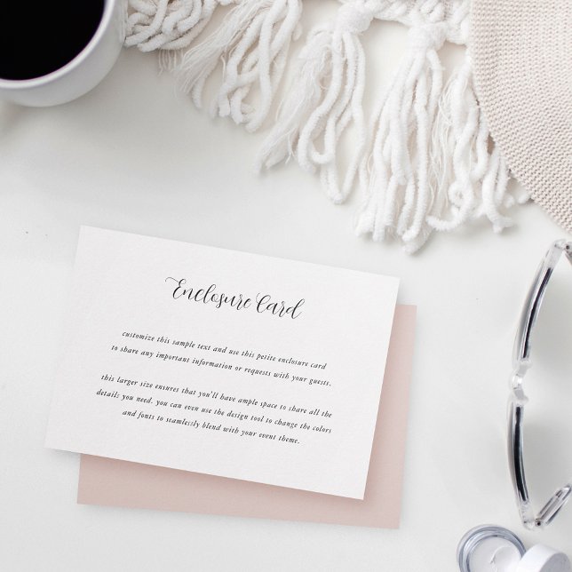 Elegant Calligraphy All Purpose Customisable Enclosure Card (Creator Uploaded)