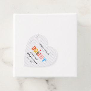 Elegant calligraphy back to school Teacher gift  Favour Tags