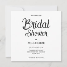 Elegant Calligraphy | Bridal Shower