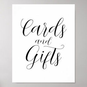 Elegant Calligraphy Cards & Gifts Sign