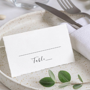 Elegant Calligraphy Classic Wedding Place Card