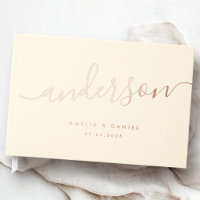 Elegant calligraphy cream coloured wedding real