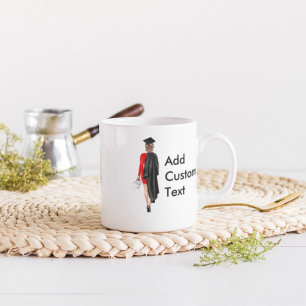 Elegant Calligraphy Custom Text Graduation Coffee Mug