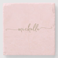 Elegant Calligraphy Gold Script Monogram Name 