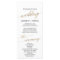 Elegant Calligraphy | Gold Wedding Program