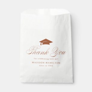 Elegant Calligraphy Graduation Thank You Favour Bags