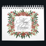 Elegant Calligraphy Hand Painted Christmas Custom Calendar<br><div class="desc">***this design is part of a christmas holiday collection*** _______________________ this design template is fully editable and customisable by you the customer - click personalise further button if you with to move, add, delete or make major changes to the design _______________________ *if you have any DESIGN questions or need more...</div>