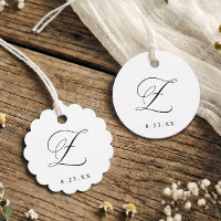 Elegant Calligraphy Monogram Initial Z Wedding