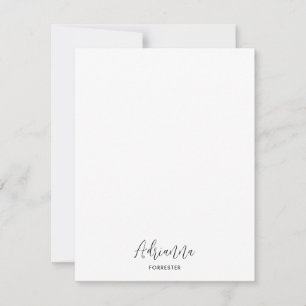 Elegant Calligraphy Name Minimal Card