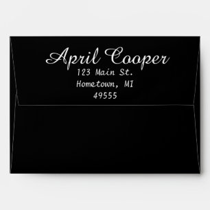 Elegant calligraphy personalised script  envelopes