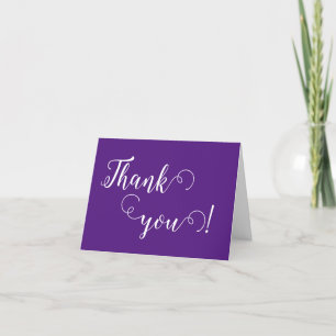 Elegant Calligraphy Personalised Thank You Card