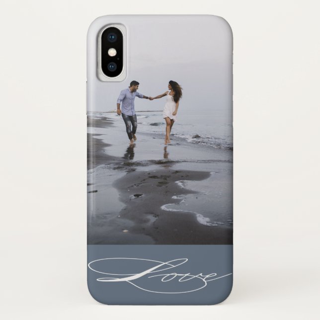 Elegant Calligraphy | Photo iPhone  case (Back)