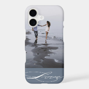 Elegant Calligraphy Photo iPhone case