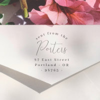 Elegant Calligraphy Retro Sent From Return Address