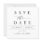 Elegant Calligraphy Save the Date Card