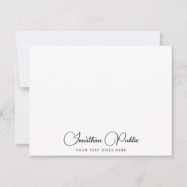 Elegant Calligraphy Script Name Template Custom (Front)