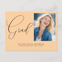 Elegant Calligraphy Script Photo Graduation